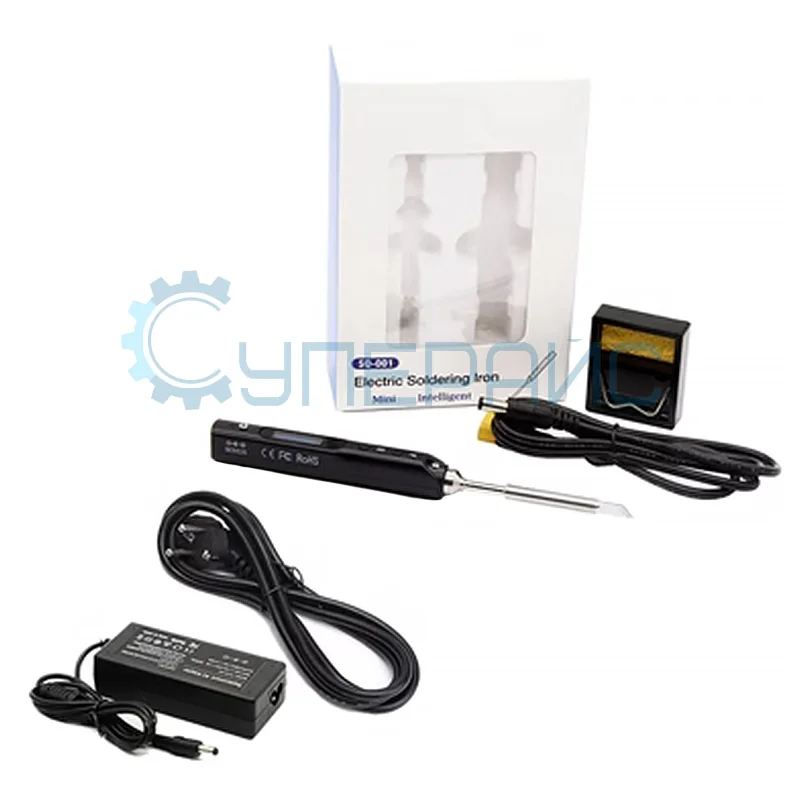 Электрический паяльник SEQURE SQ-001 с адаптером питания фото 1