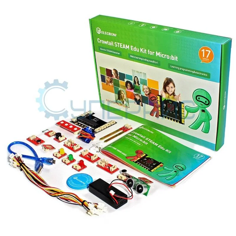 Стартовый набор датчиков Elecrow Crowtail STEAM Edu Kit, совместимый с контроллером BBC micro:bit фото 1