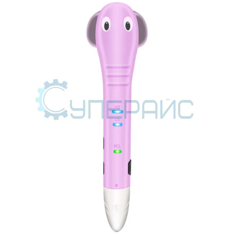 3D ручка Yuda Elephant с аккумулятором и 125 метрами пластика фото 1