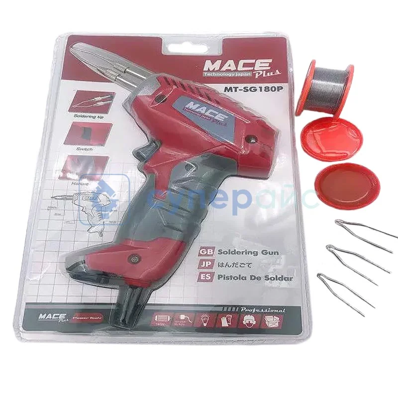 Паяльник импульсный MACE MT-SG180 фото 2