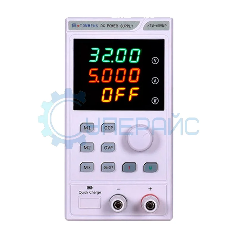 Программируемый миниатюрный источник питания eTOMMENS eTM-605MP (60В, 5А) фото 1