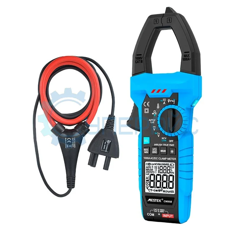 Профессиональные токовые клещи Mestek CM86B с катушкой Роговского фото 1