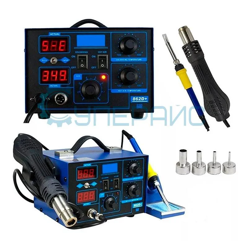 Термовоздушная паяльная станция YIHUA 862D+ фото 8