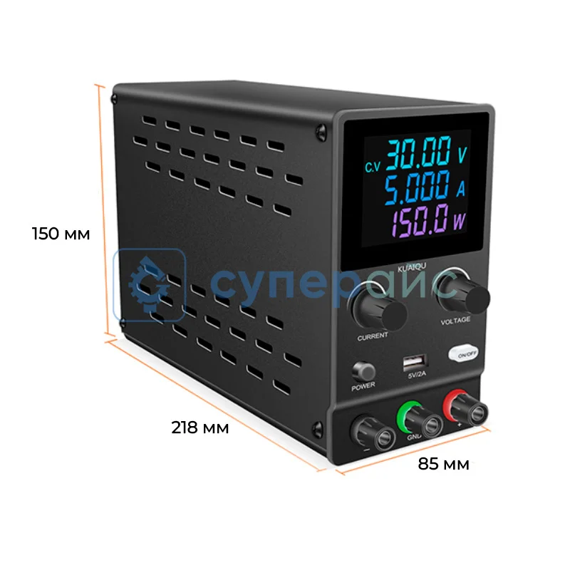 Цифровой блок питания KUAIQU SPPS-B305D (30В, 5А) фото 5