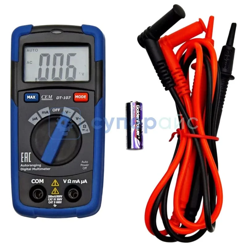 Карманный мультиметр CEM DT-107 фото 3