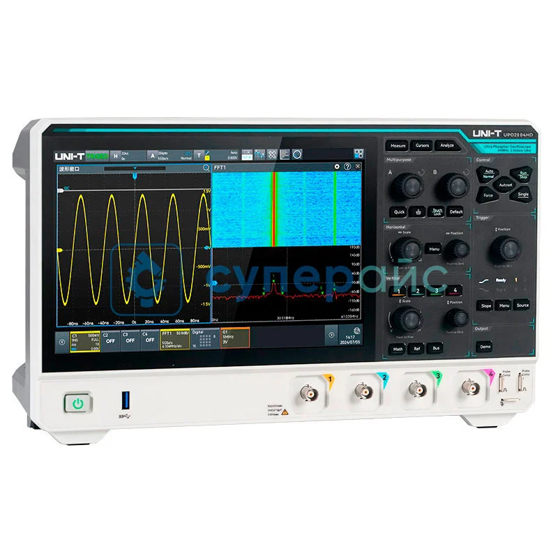 Профессиональный осциллограф UNI-T UPO2104HD фото 1