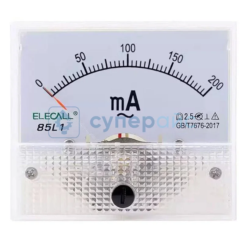 Стрелочный измеритель переменного тока ELECALL 85L1-200 мА фото 1