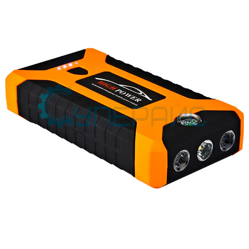 Автомобильное пуско-зарядное устройство HIGH POWER JX27 (12 В/600 А) с набором адаптеров фото 1