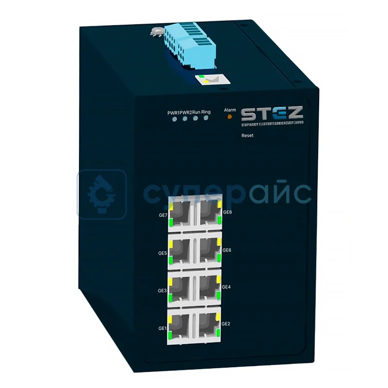Промышленный коммутатор на DIN-рейку СТЭЗ STEZ3208G фото 1