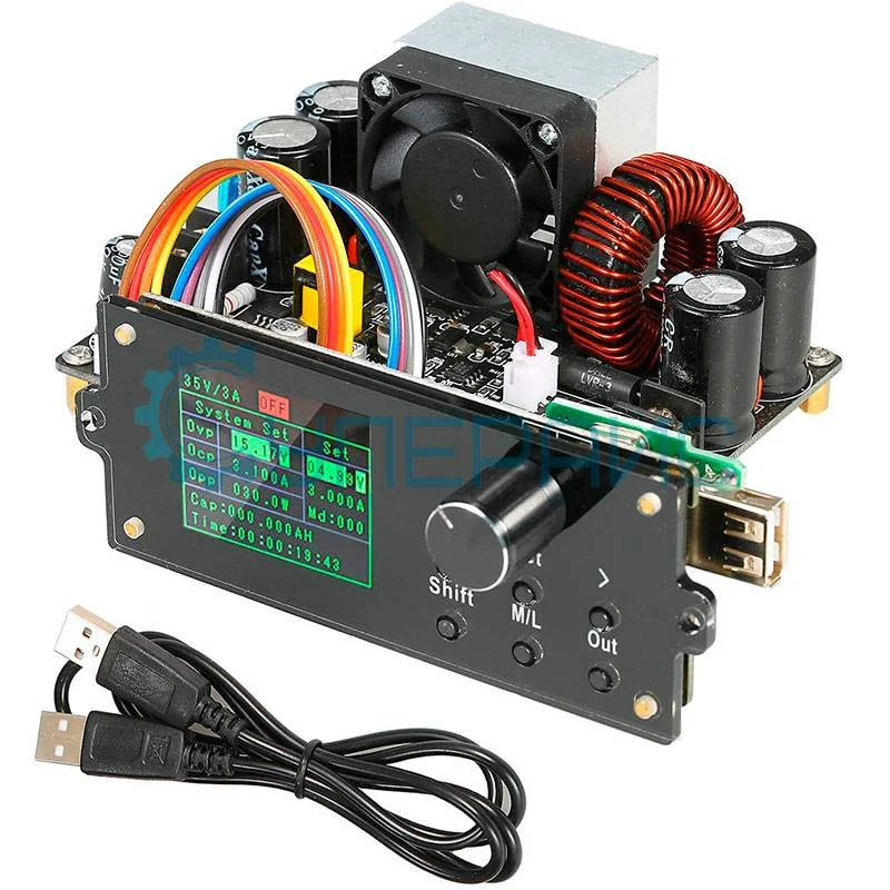 Понижающий модуль YIYIELECTRONIC DPX6012S с USB коммутатором фото 1