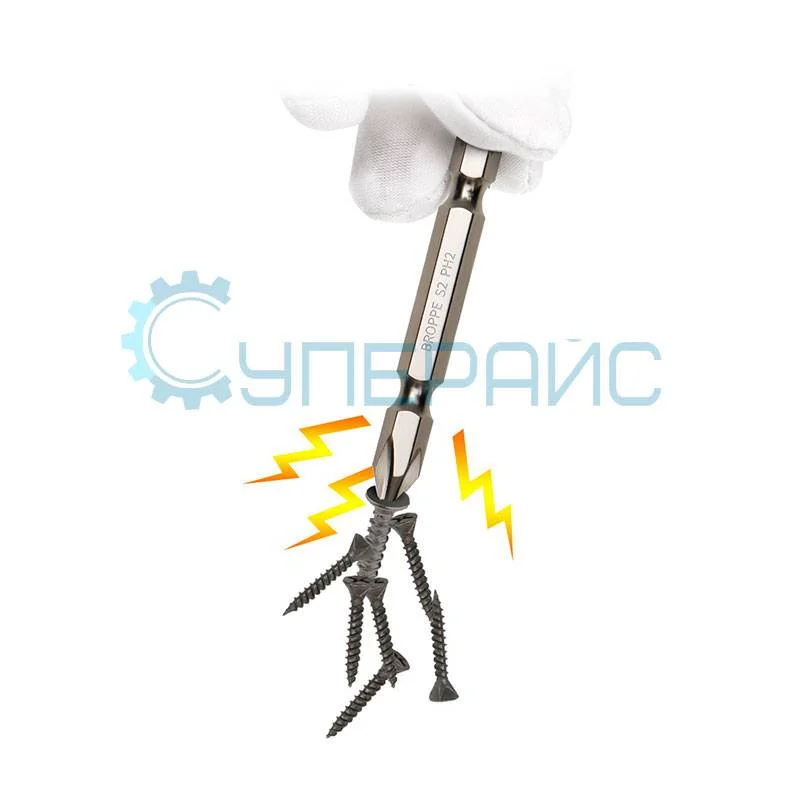 Набор бит для шуруповерта BROPPE PH2 SL 4 шт фото 2