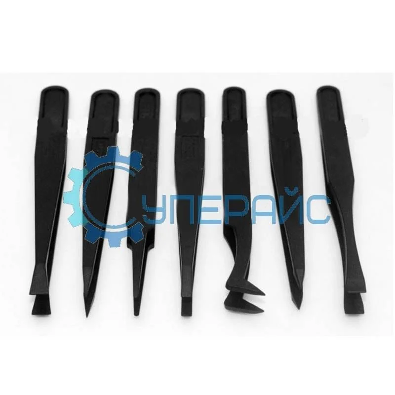Пинцеты из углепластика антистатические (7 шт.) фото 1
