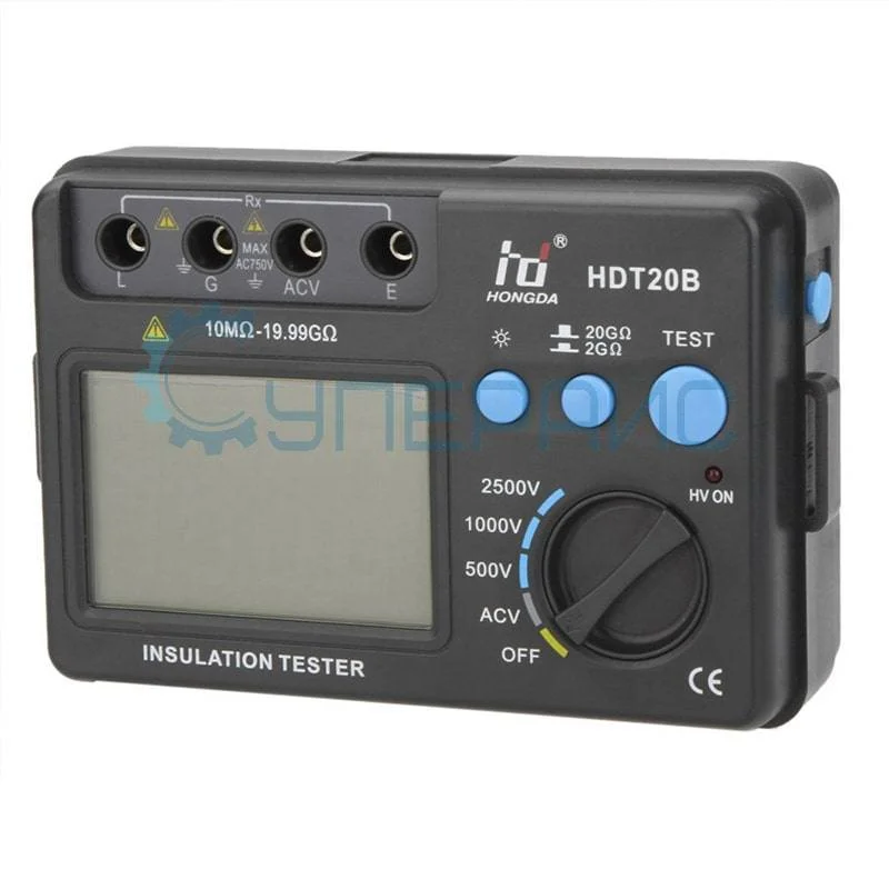 Электронный мегаомметр Hongda HDT20B фото 2