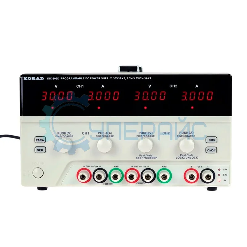 Блок питания с цифровым дисплеем Korad KD3303P (30 В, 3 А, 195 Вт) фото 1