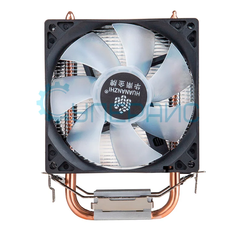 Кулер HUANANZHI A400, 2 вентилятора,1800 об/мин, подсветка фото 2