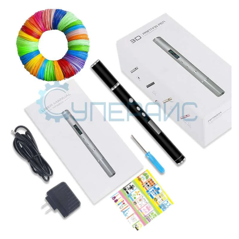 3D ручка Dewang DW-D7 в наборе с 500 метрами пластика фото 11