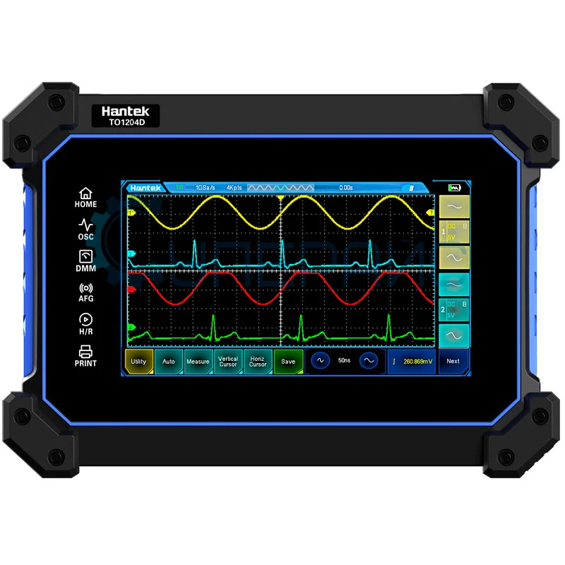 Осциллограф с генератором сигналов Hantek TO1204D фото 2