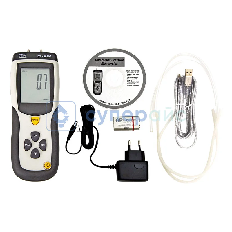 Дифференциальный манометр CEM DT-8890A фото 3