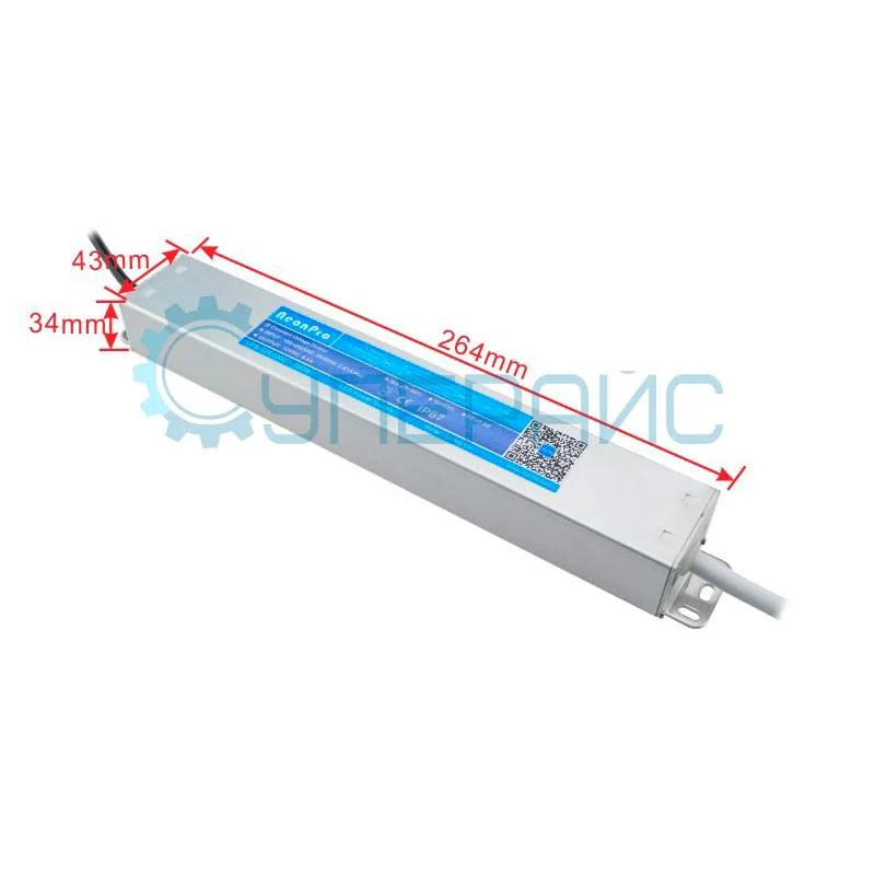 Блок питания для светодиодной ленты NeonPro LPS-24E100C (24 В, 4.2 А, 100 Вт) фото 1