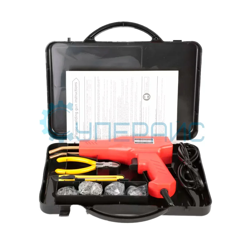 Паяльник для пайки пластика SHJ H50 с кейсом и набором скоб фото 5