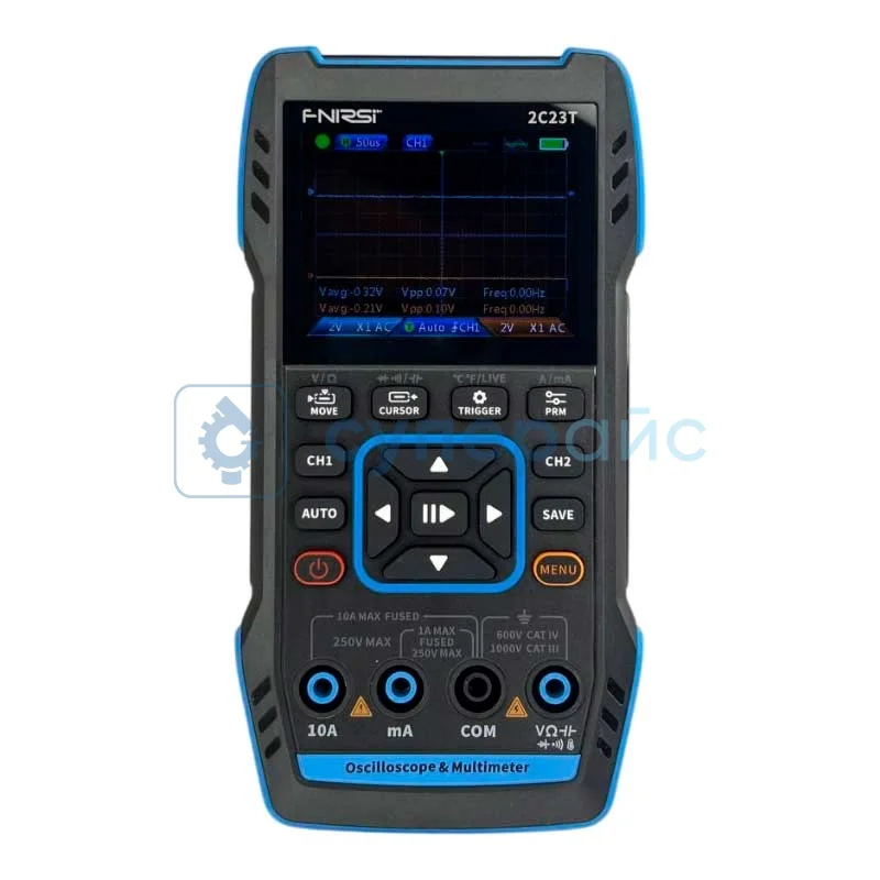Универсальный осциллограф FNIRSI 2C23T с двумя щупами фото 1