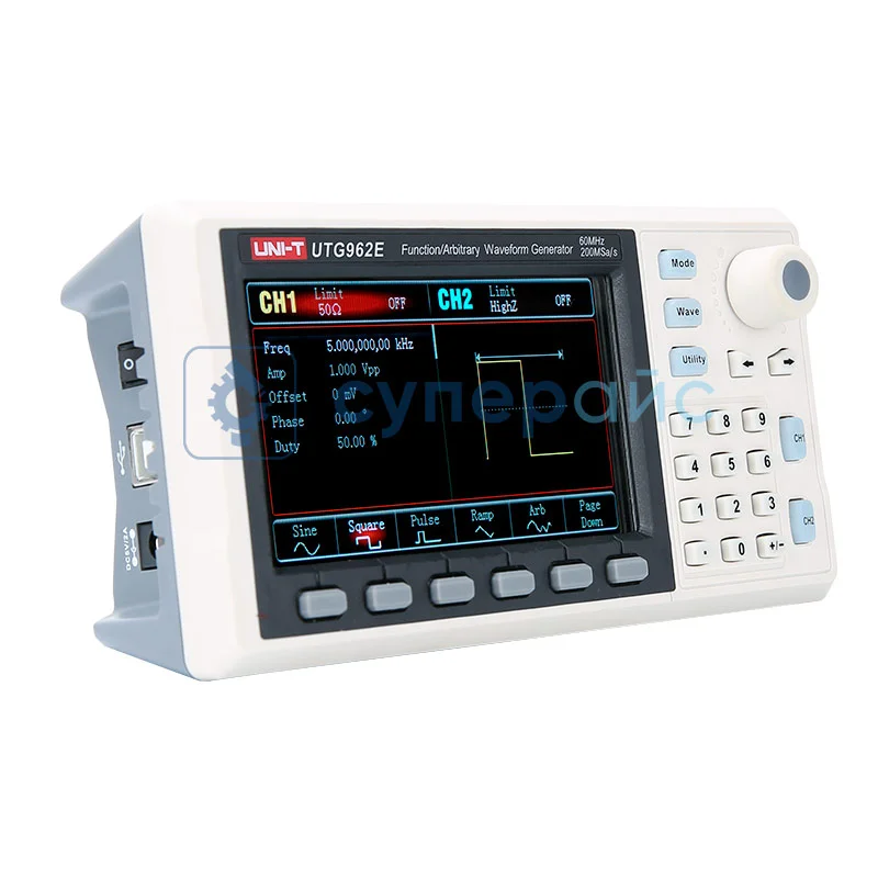 Генератор сигналов UNI-T UTG962E (2 канала, 60 МГц) фото 1