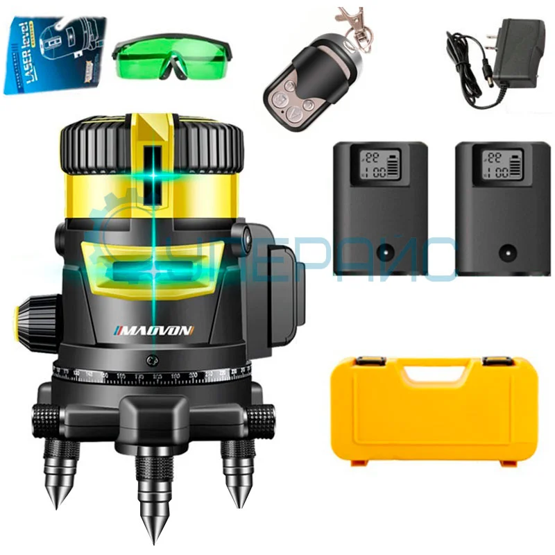 Пятилучевой нивелир MAOVON M235 с синим лазером фото 8