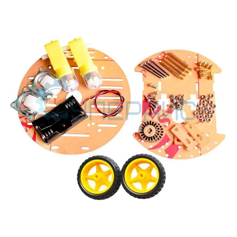 Шасси для робота 2WD круглое 2-х моторное для Arduino фото 4