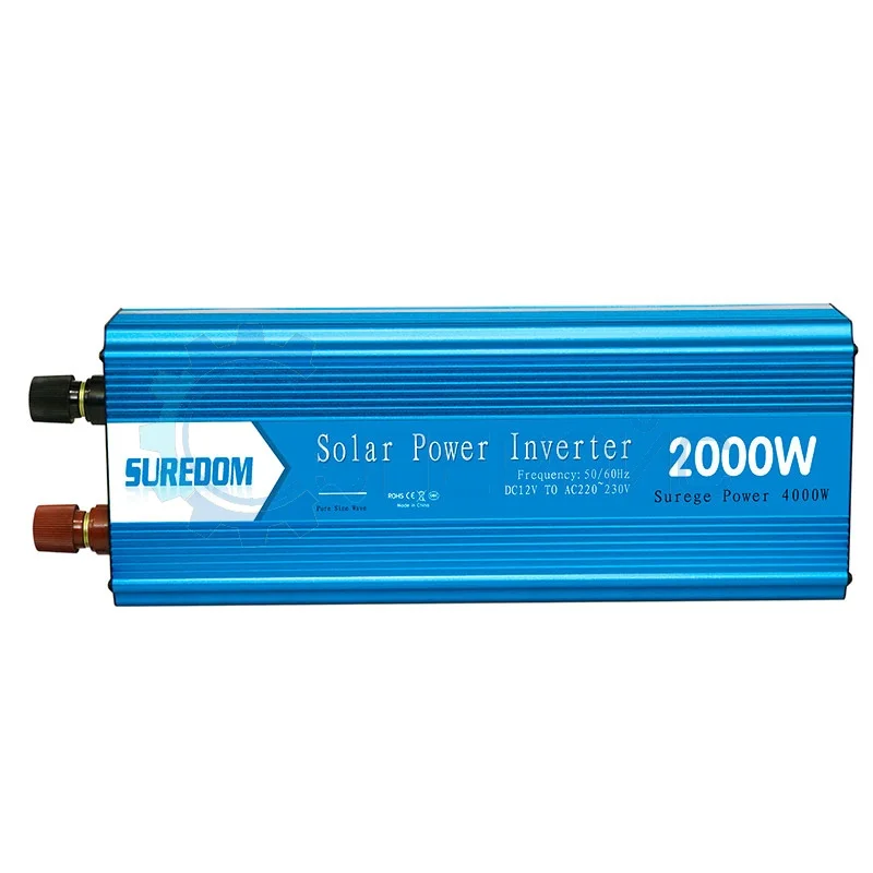 Инвертор (чистый синус) SUREDOM CZXB-2000W, 12В-220В, 2000 Вт фото 1