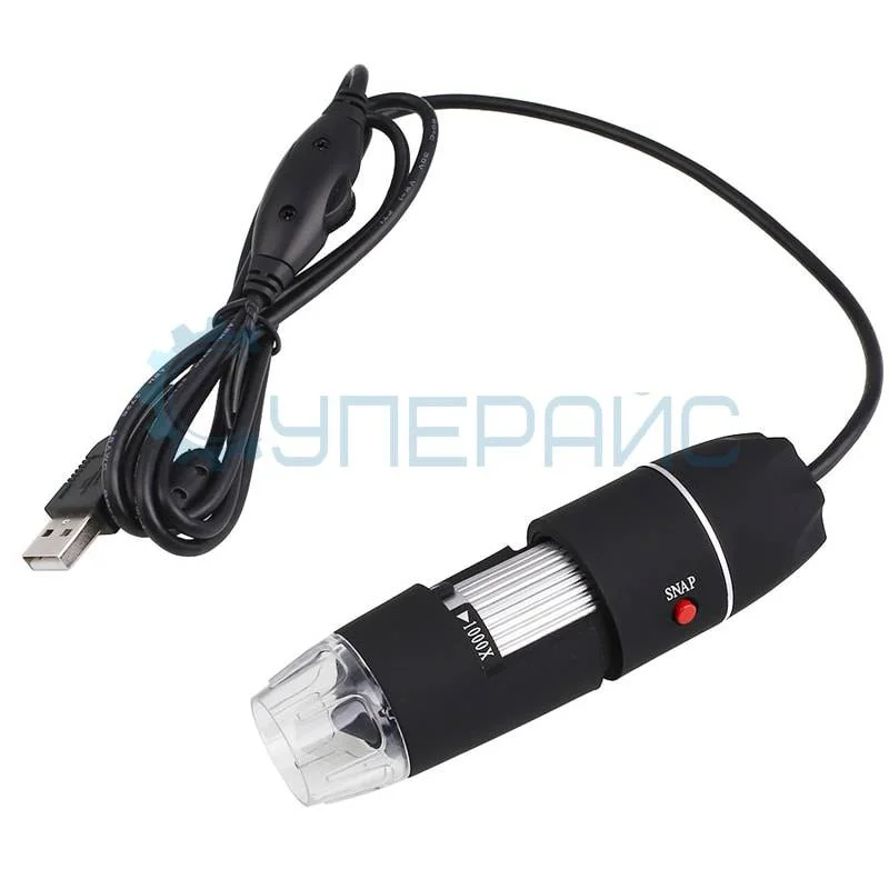 Цифровой USB микроскоп 1000X с подъемным штативом фото 5