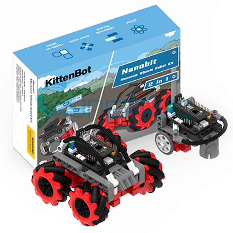 Робот автомобиль KittenBot Nanobit Mecanum Wheel Robot фото 4