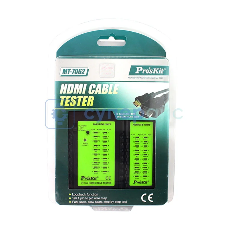 Тестер HDMI кабеля Pro'sKit MT-7062 фото 3