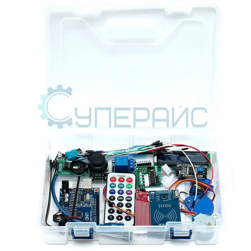 Набор UNO R3 Starter Kit с RFID модулем, контроллером, совместимым со средой Arduino, и 12 уроками в среде Scratch фото 1