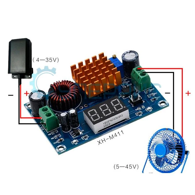 DC-DC преобразователь XH-M411 с вольтметром фото 5