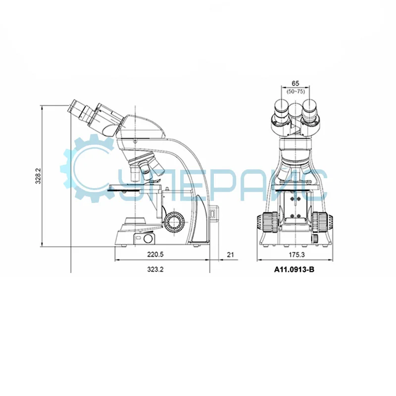 Бинокулярный микроскоп Opto-Edu A11.0913-B фото 3