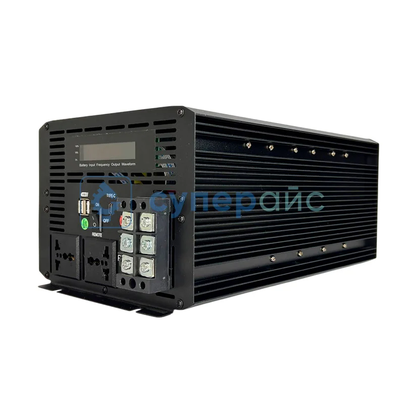 Мощный инвертор SUREDOM SFRD-5000W, 12В-220В, 5000 Вт фото 4