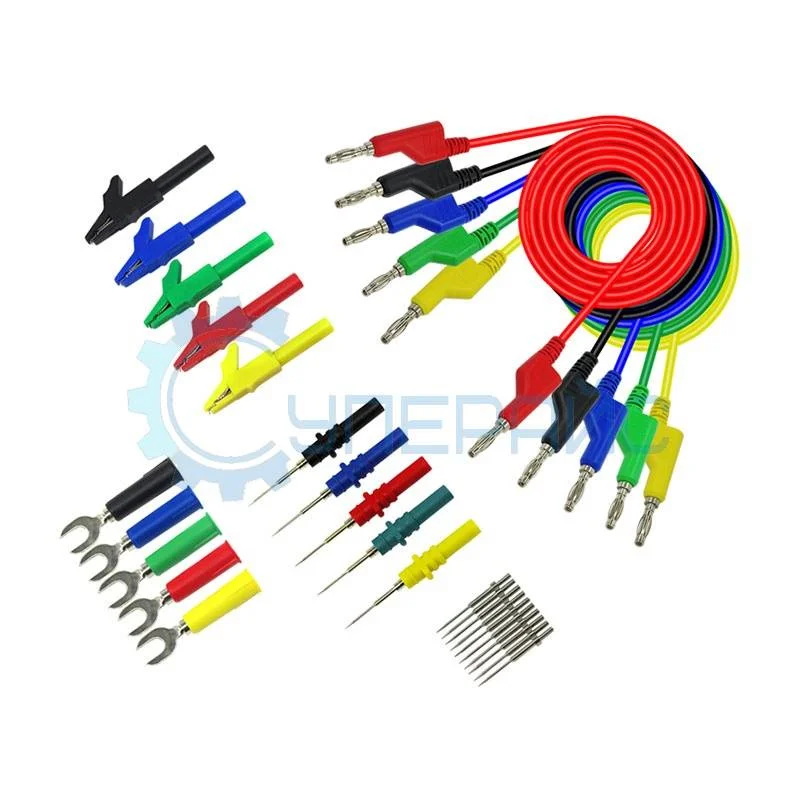 Набор цветных измерительных проводов Cleqee P1036B с наконечниками фото 1
