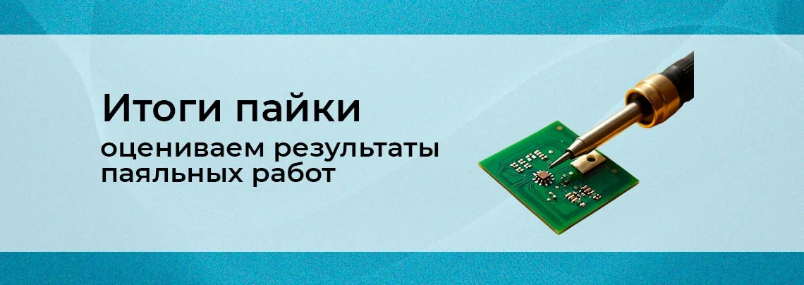 Технология пайки для начинающих: оценка результатов. Часть 8 баннер
