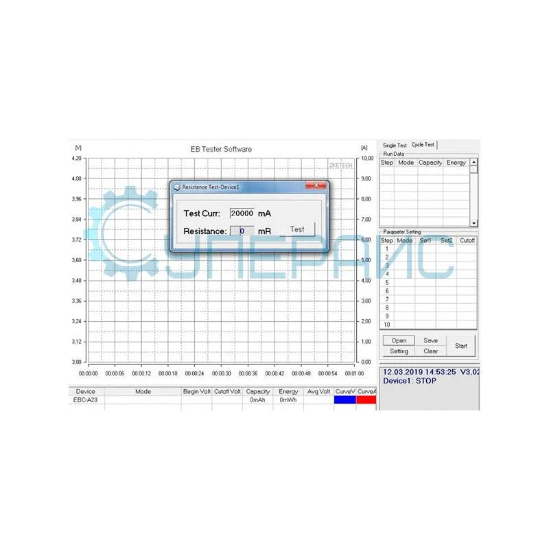Блок нагрузки для аккумуляторов ZKETECH EBC-A20 фото 8