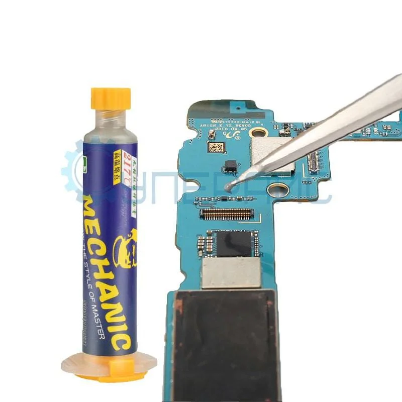 Высокотемпературная паяльная паста MECHANIC V4S35 (40 г, в шприце) фото 2