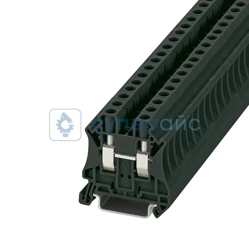 Черная проходная клемма СТЭЗ КНВ 6-2-Ч фото 1