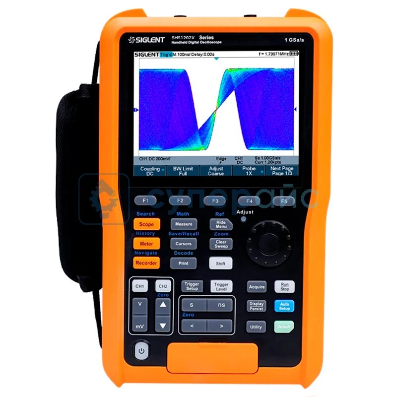 Двухканальный портативный осциллограф Siglent SHS1202X фото 1