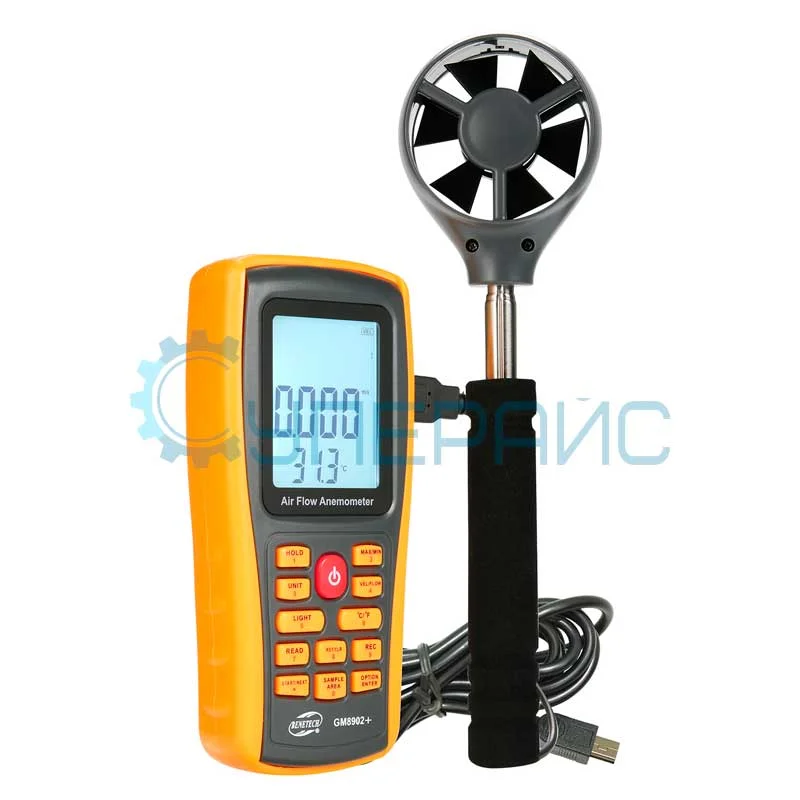 Прибор для измерения скорости ветра Benetech GM8902+ фото 1