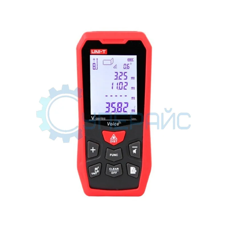 Лазерный дальномер UNI-T LM120V с экранной подсветкой фото 1