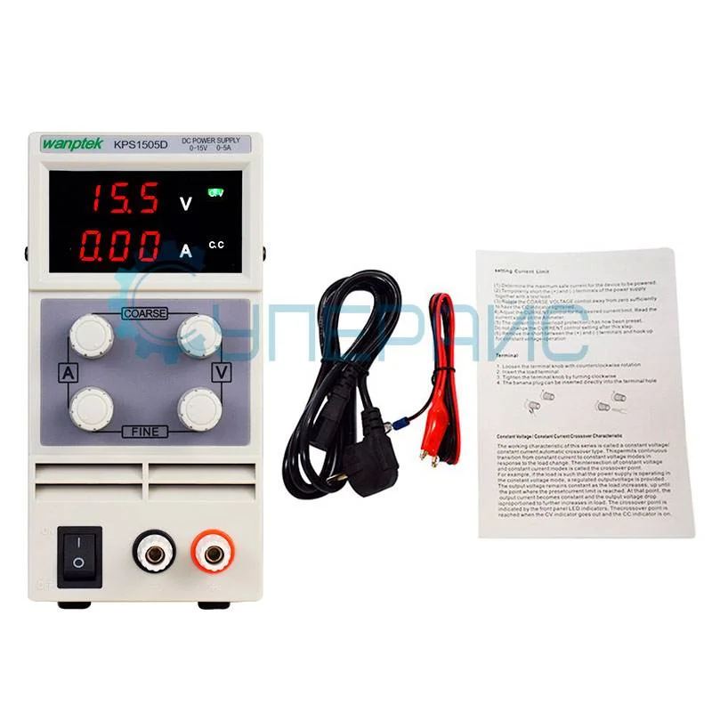 Стационарный мини источник питания Wanptek KPS1505D (15В, 5А) фото 5