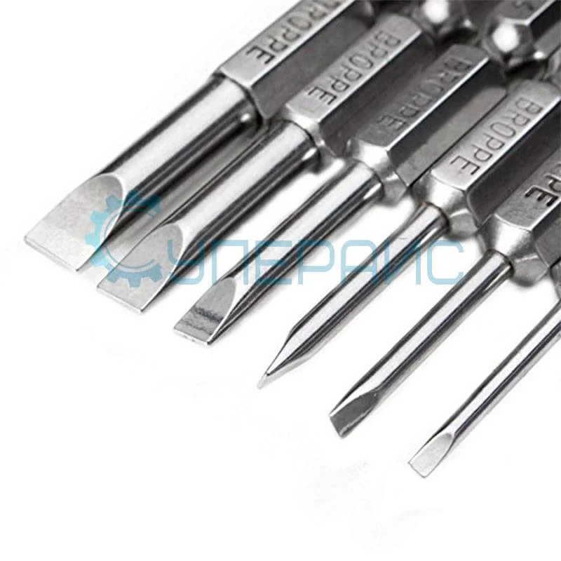 Биты с прямым шлицем BROPPE SL 6 шт фото 4