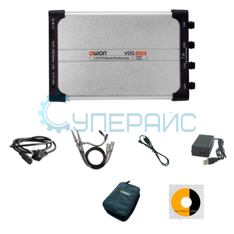 Виртуальный осциллограф OWON VDS6104 фото 5