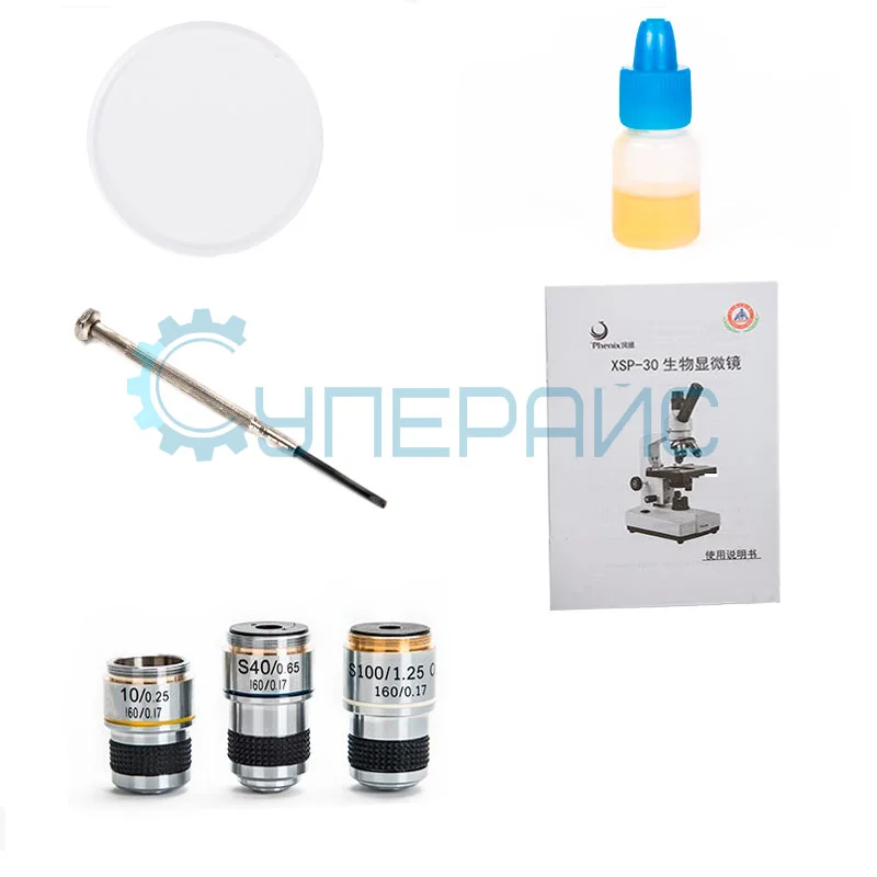 Учебный монокулярный микроскоп Phenix XSP-35 (2000x) фото 8