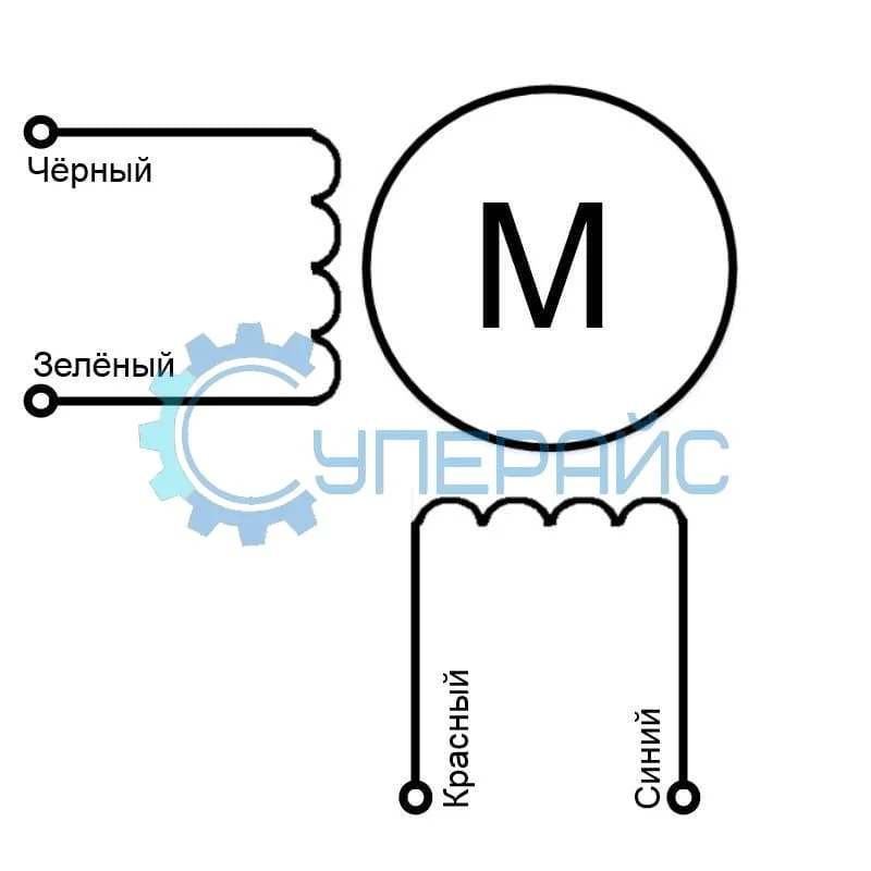 Шаговый двигатель SUMTOR 57HS5106A4 (NEMA 23) фото 2