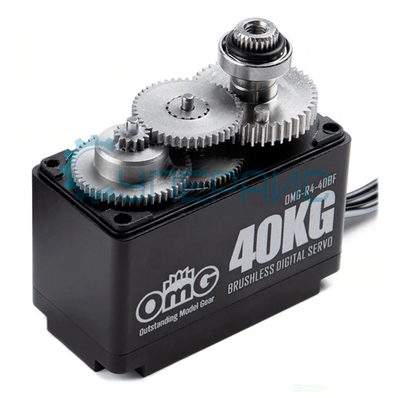 Водонепроницаемый сервомотор OMG-R4-40BF (180°, 40 кг*см) фото 1